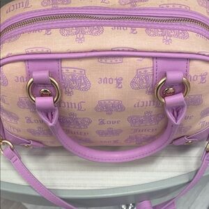 Juicy Couture Pink and Tan Satchel brand new